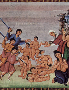 Herod the Great's Massacre of the Innocents, 10th century "Codex Egberti".