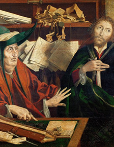 Marinus van Reymerswaele, The Parable of the Unjust Steward (1540).
