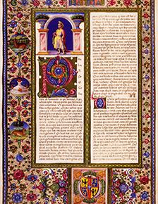 Illuminated manuscript of Galatians from the Bible of Borso d'Este (1425–1479).